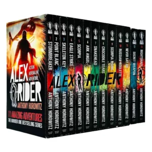 alex rider 13 book collection set by anthony horowitz – includes stormbreaker, point blanc & more