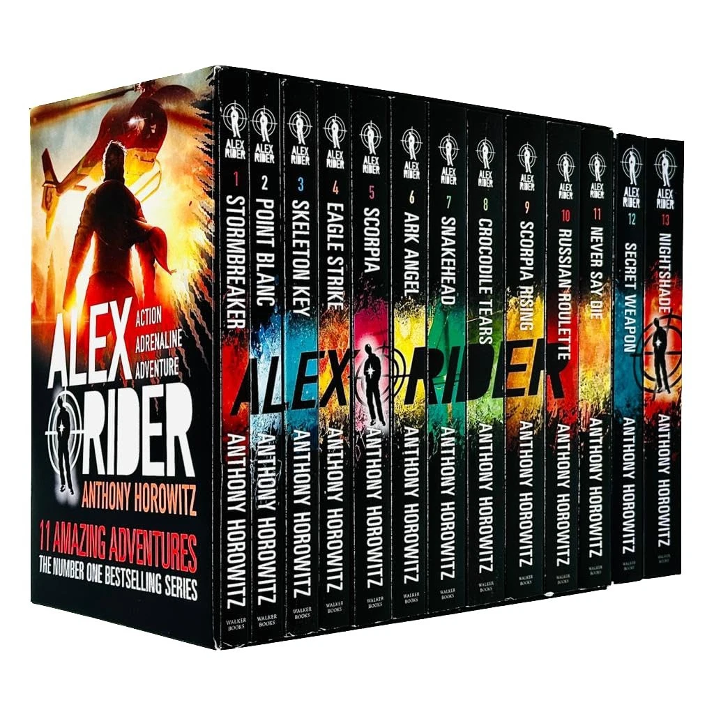 alex rider 13 book collection set by anthony horowitz – includes stormbreaker, point blanc & more alex rider 13 book collection set by anthony horowitz – includes stormbreaker, point blanc & more