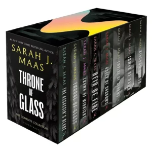 “throne of glass” 8 book box set by sarah j. maas — complete paperback collection (brand new)